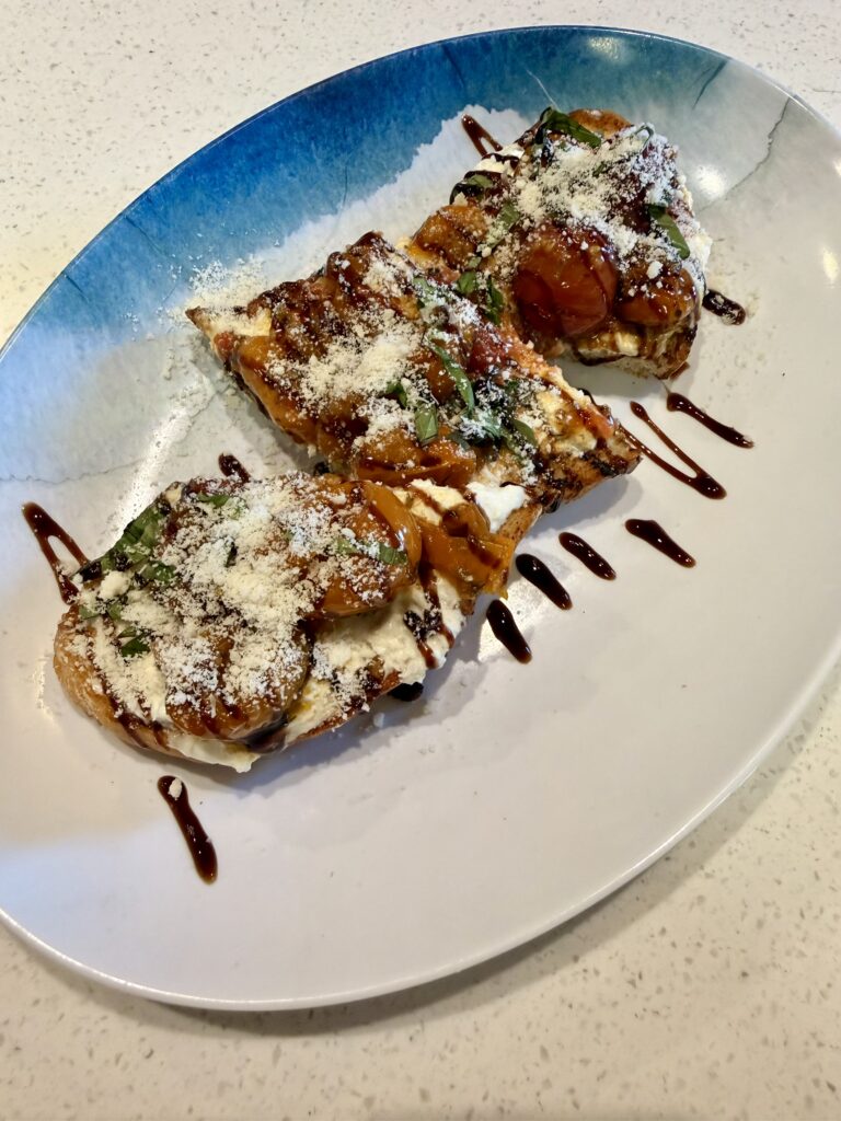 Burrata bruschetta